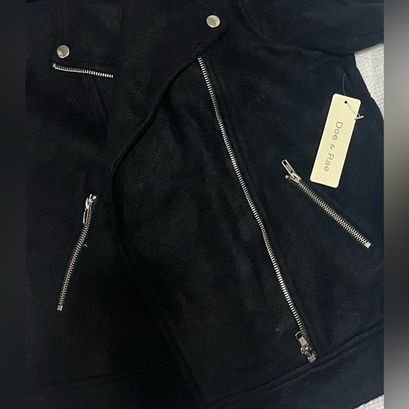 Doe & Rae Black Jacket Women’s Size Large NWT - Picture 9 of 13